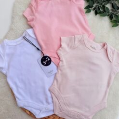 Lot de 3 Bodies en Coton Pur fille - Qualité Premium