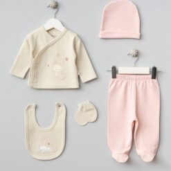 Ensemble naissance 5pcs : Le coffret parfait pour votre princesse