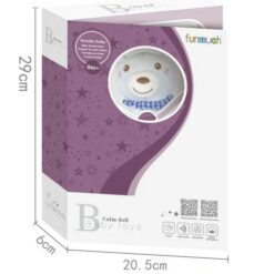 Peluche doudou Ourson bleu + dentition - Funmuch