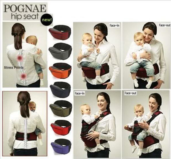 Porte bébé Hip Seat 4 positions aiebao-3820