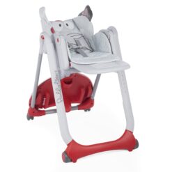 CHICCO - Chaise Haute Polly2Start Baby Éléphant rouge-18762