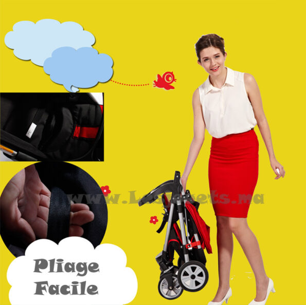 compacte poussette et pas cher