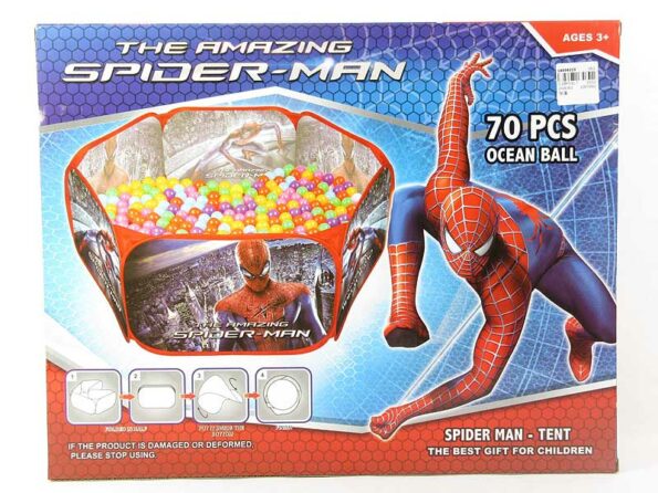 Parc de jeux avec 70 balles spider-man