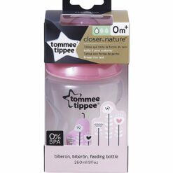 Livraison BIBERONS EASI-VENT 260 ML MONDE DES COULEURS ROSE- Tommee Tippee