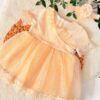 Robe demi manches Dentelle en tulle Florale spéciale occasions