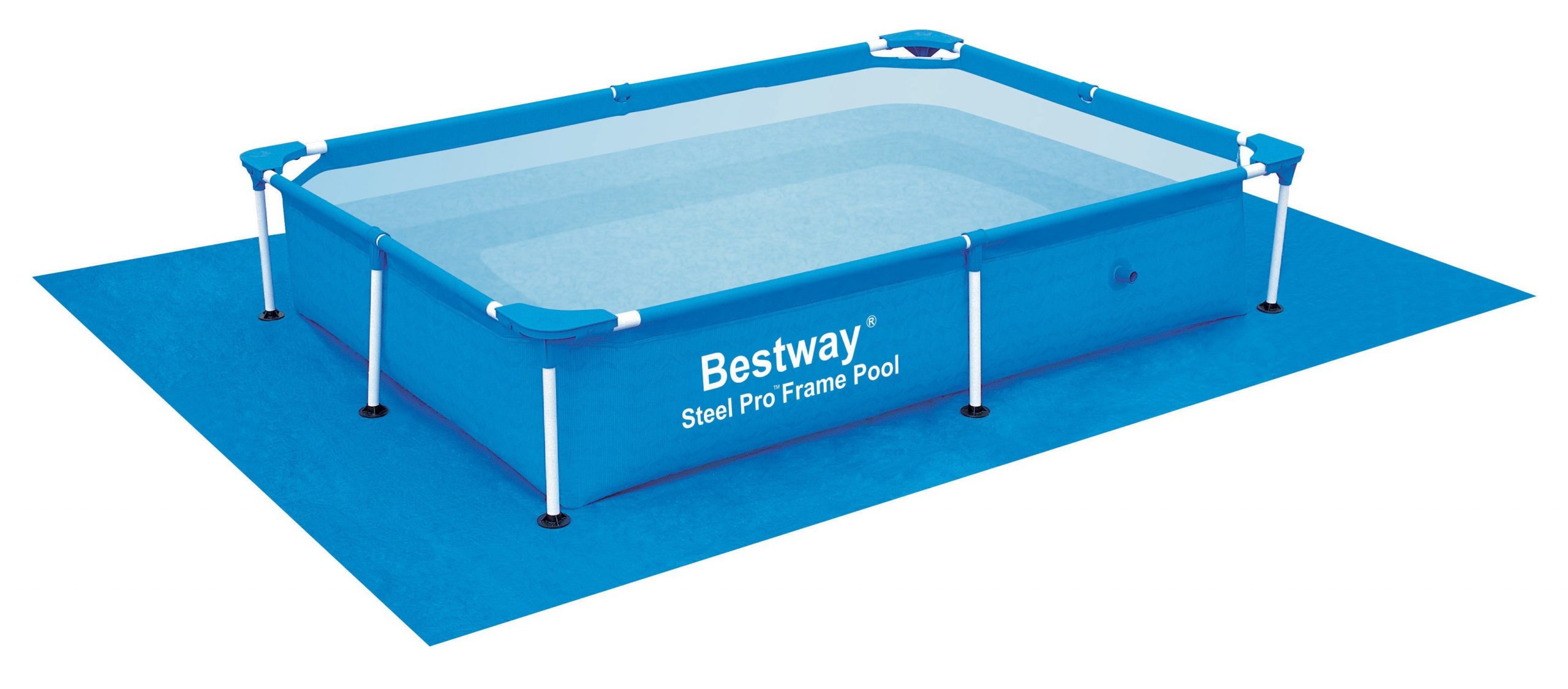 Piscine tubulaire Bestway rectangulaire Steel Pro 2,21 x 1,50 x 0,43 m