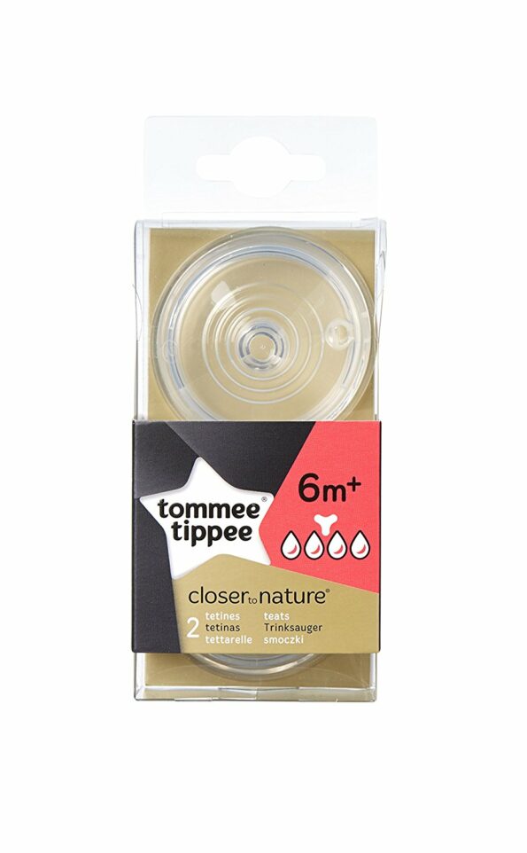Tétine 6m+ Debit Rapide et épais Lot de 2- Tommee Tippee-4440