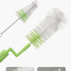 Goupillon Rotatif 360° en Nylon – Kit de Nettoyage Biberons et Tétines