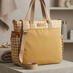 Sac à Langer Tesoro Beige avec Matelas - Cozy Mum