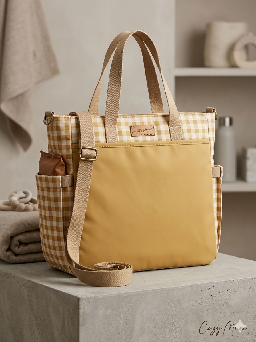 Sac à Langer Tesoro Beige avec Matelas - Cozy Mum