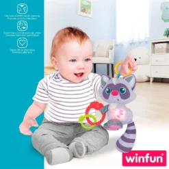 Doudou Raton Laveur – Winfun | Jouet d'Éveil Interactif