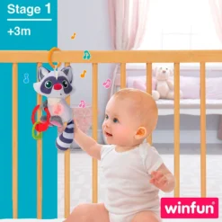 Doudou Raton Laveur – Winfun | Jouet d'Éveil Interactif