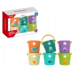 Seaux de bain empilable 6 pcs – Huanger
