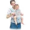 Porte-Bébé Ergonomique Hipseat 3 en 1 – Mesh Respirant, Position M, 0 à 36 Mois