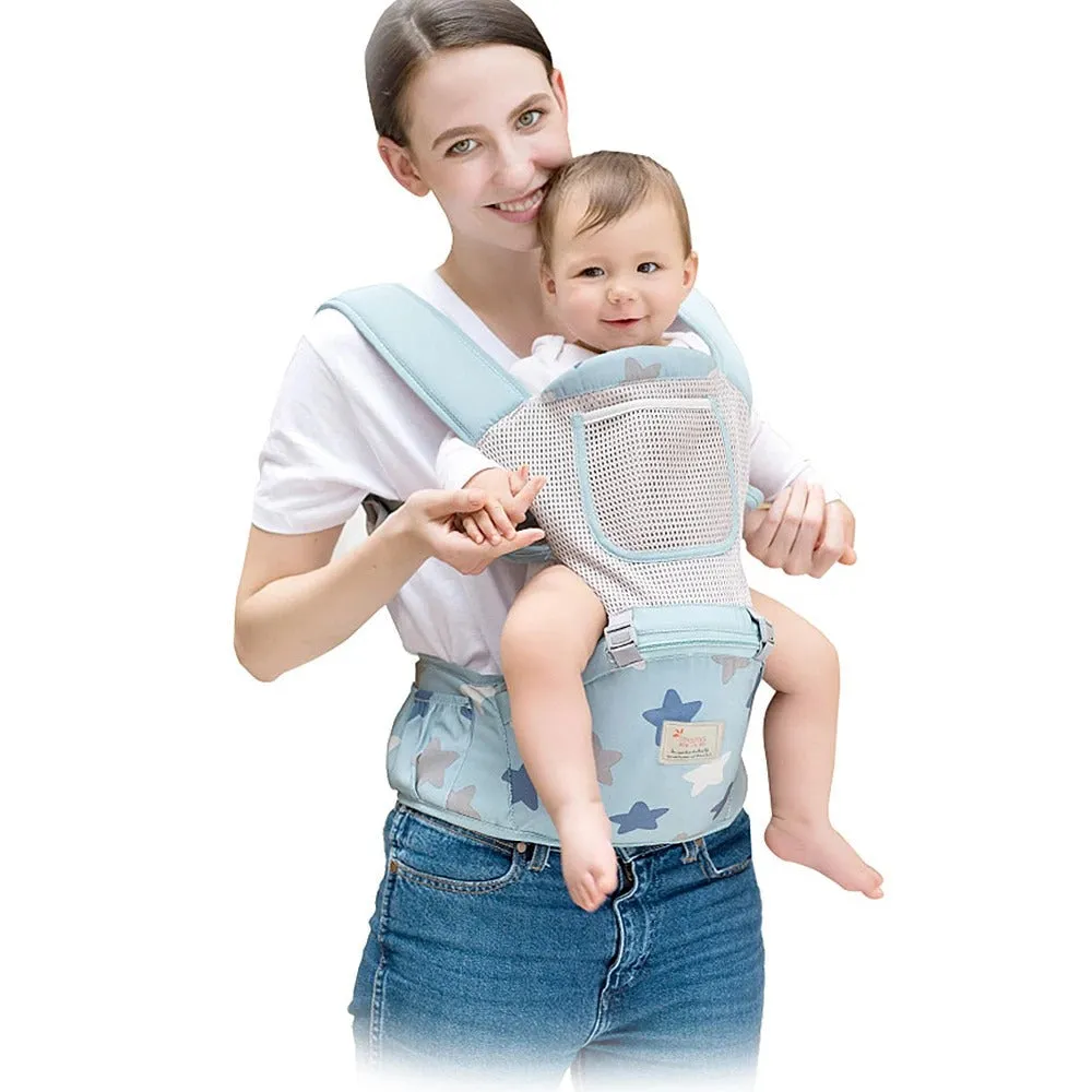 Porte-Bébé Ergonomique Hipseat 3 en 1 – Mesh Respirant, Position M, 0 à 36 Mois