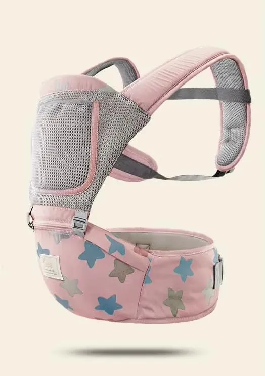Porte-Bébé Ergonomique Hipseat 3 en 1 – Mesh Respirant, Position M, 0 à 36 Mois