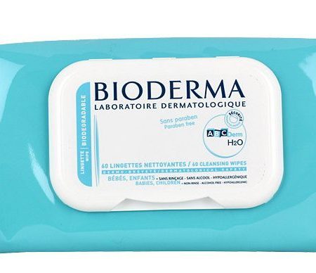 BIODERMA ABCDERM -H2O Lingettes nettoyantes - 60 pcs