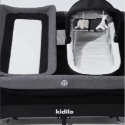 Lit Cododo Multifonction avec Couffin deluxe Noir – Kidilo