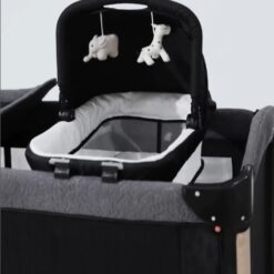 Lit Cododo Multifonction avec Couffin deluxe Noir – Kidilo