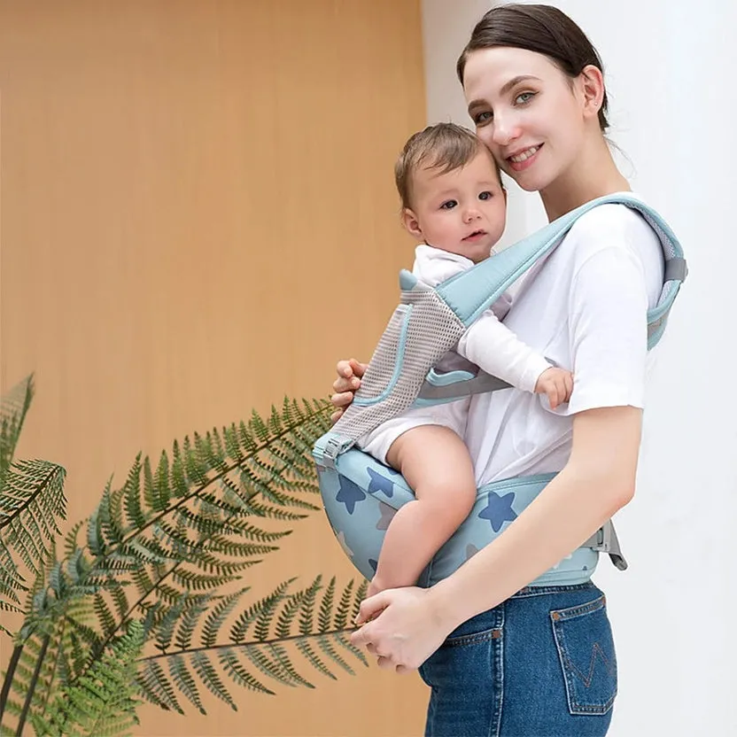 Porte-Bébé Ergonomique Hipseat 3 en 1 aiebao – Mesh Respirant, Position M, 0 à 36 Mois – Image 3