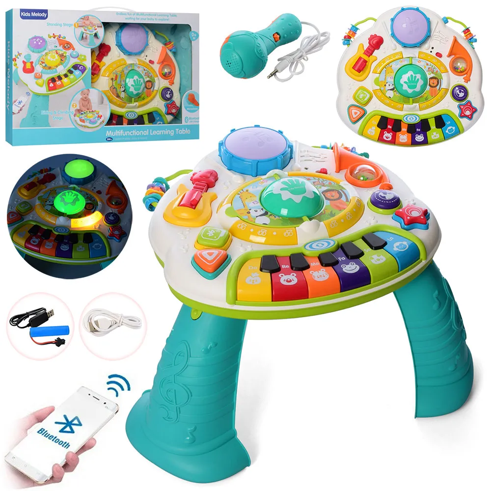 Table d'activités bébé lumières et chansons (Bluetooth) - Kids