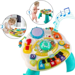 Table d'activités bébé lumières et chansons (Bluetooth) - Kids Melody