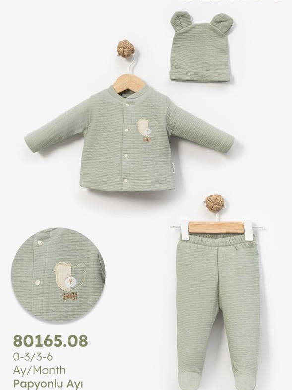 Pack naissance garcon 5 Pcs - Réchauffant & Hypoallergénique