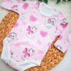 Body Bébé Fille 100% Coton Pur et Mignonnerie - Douceur Rose