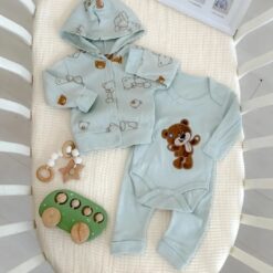 Ensemble Jogging Bébé 3 Pièces 100% coton - Look Ourson