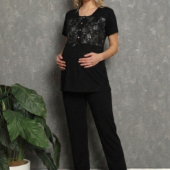 Promo Pyjama de Maternité et Allaitement 2 pcs - taille large