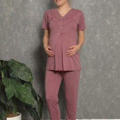 Promo Pyjama de Maternité et Allaitement 2 pcs - taille XXL