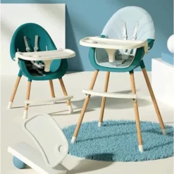 Chaise haute style bois - Cozymum