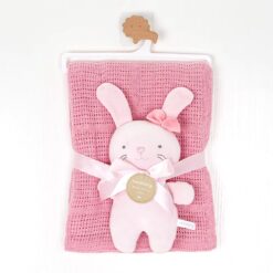 Couverture 100% Coton & Peluche - Duo Douceur