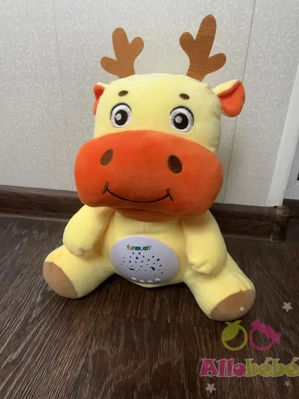 cerf peluche a projection