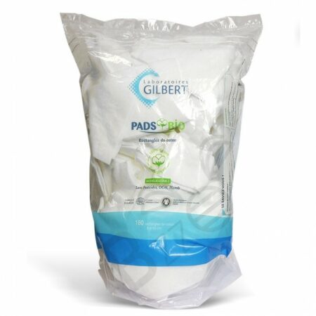 Gilbert - Rectangles de Coton Pads Bio 8 x 10 cm - 180 unité