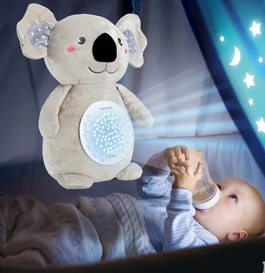 Doudou bébé personnalisé, Koala bleu gris