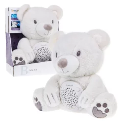Peluche Veilleuse Ourson Blanc Projecteur - Funmuch
