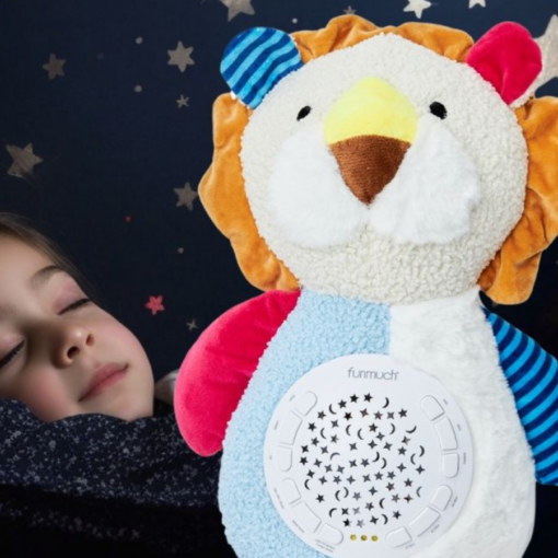Peluche Veilleuse avec Projecteur et minuterie 2en1 Lion – Funmuch