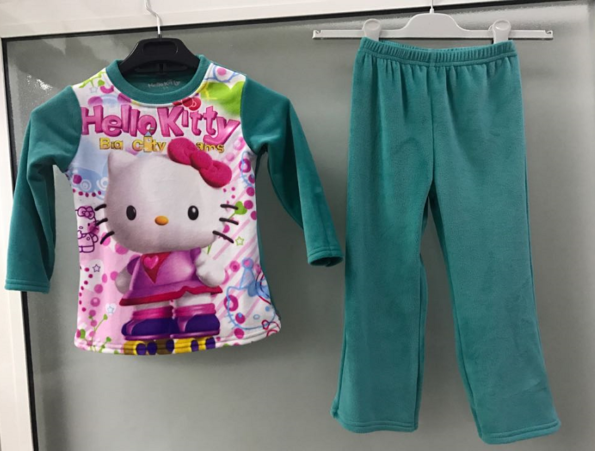 Hello kitty : ensemble Pyjama Velours-6043