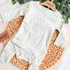 Ensemble Naissance bébé coton organique Rose – Caramell Baby