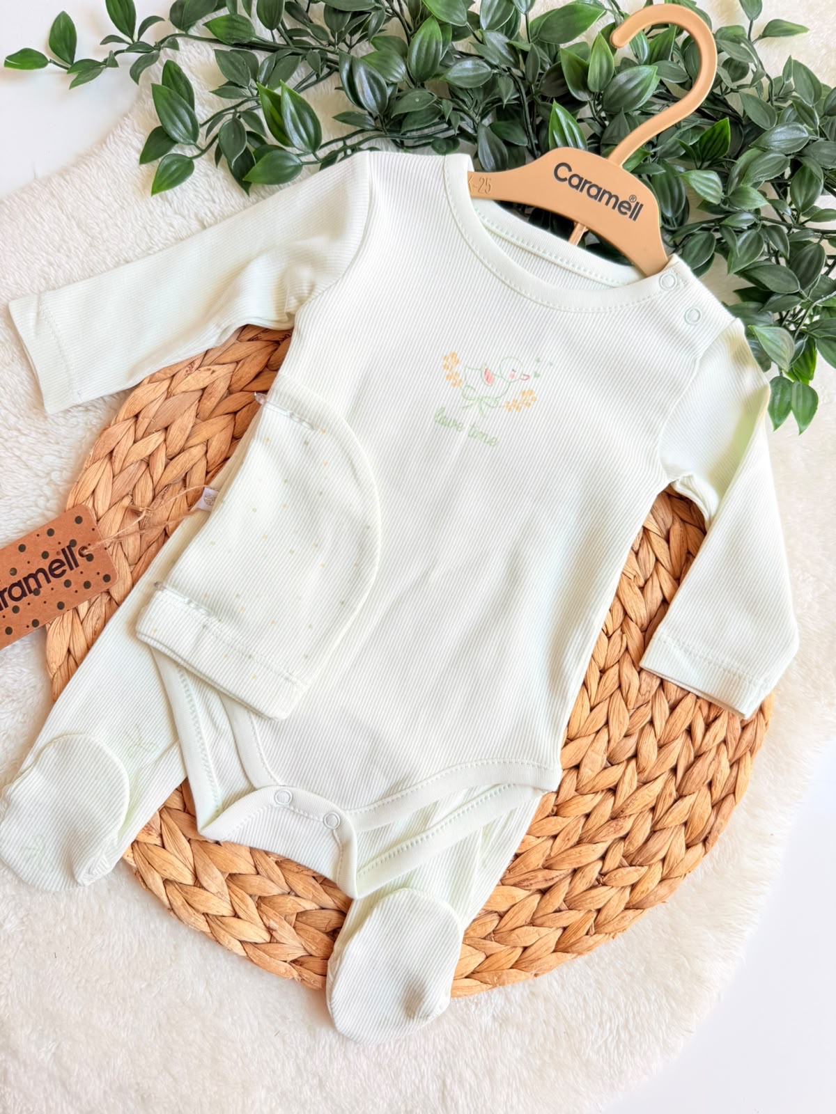 Ensemble Naissance bébé coton organique Rose – Caramell Baby