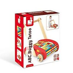 Janod - ABC Chariot Buggy Tatoo 30 Cubes-6124