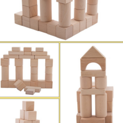 Onshine - Blocks Bois couleur naturelle 100 pcs-6148