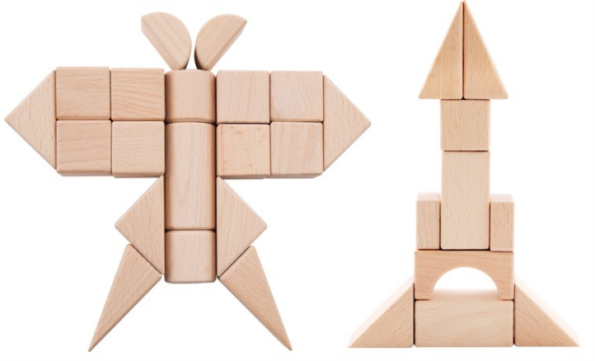 Onshine – Blocks Bois couleur naturelle 100 pcs-6145