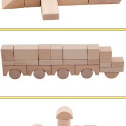 Onshine - Blocks Bois couleur naturelle 100 pcs-6151