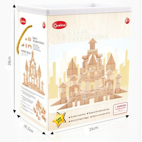 Onshine – Blocks Bois couleur naturelle 100 pcs-6177