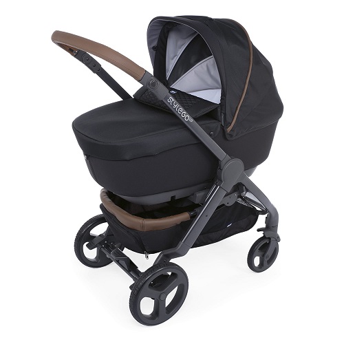 Chicco – Pack poussette trio Style Go up Crossover – Pure black -22580