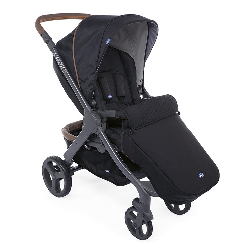 Chicco – Pack poussette trio Style Go up Crossover – Pure black -22581