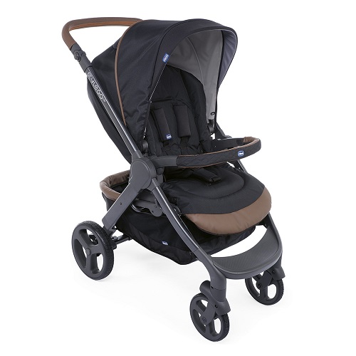 Chicco – Pack poussette trio Style Go up Crossover – Pure black -22582