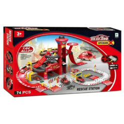 Circuit Caserne des pompiers 74 pièces ech 1:64 - Six six zeo